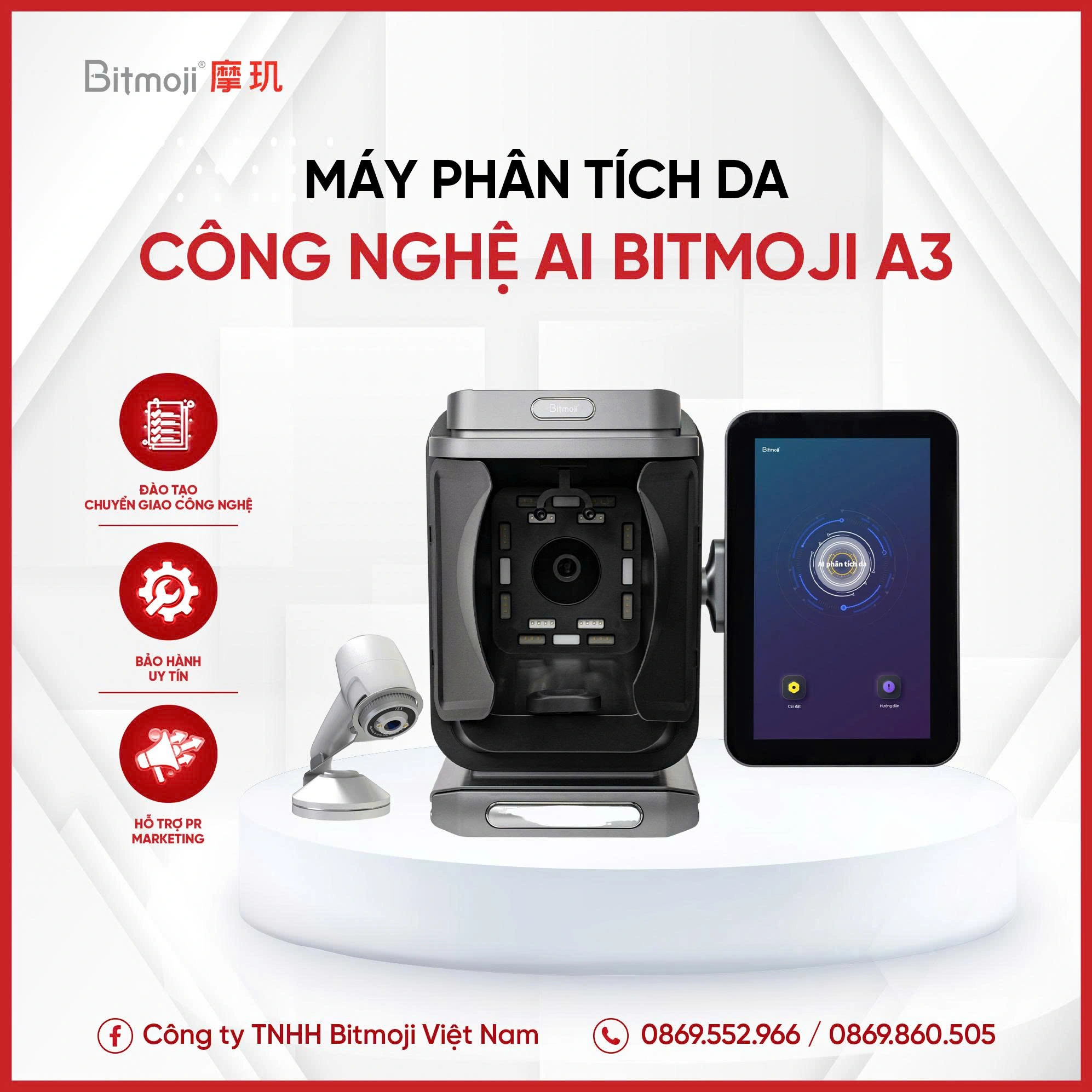 MÁY PHÂN TÍCH DA CÔNG NGHỆ AI BITMOJI A3