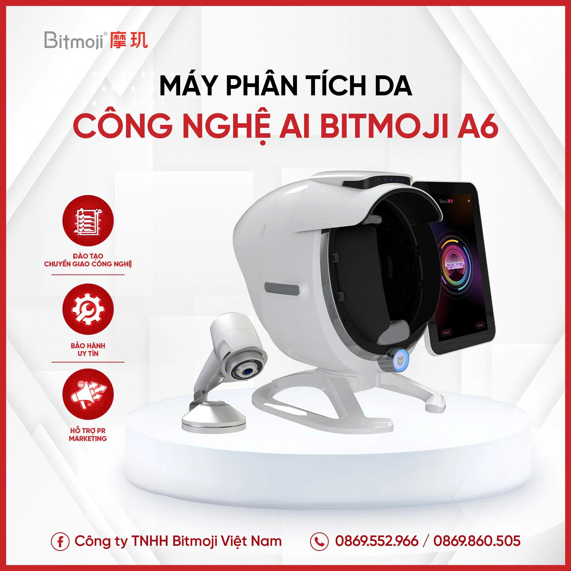 MÁY PHÂN TÍCH DA CÔNG NGHỆ AI BITMOJI A6