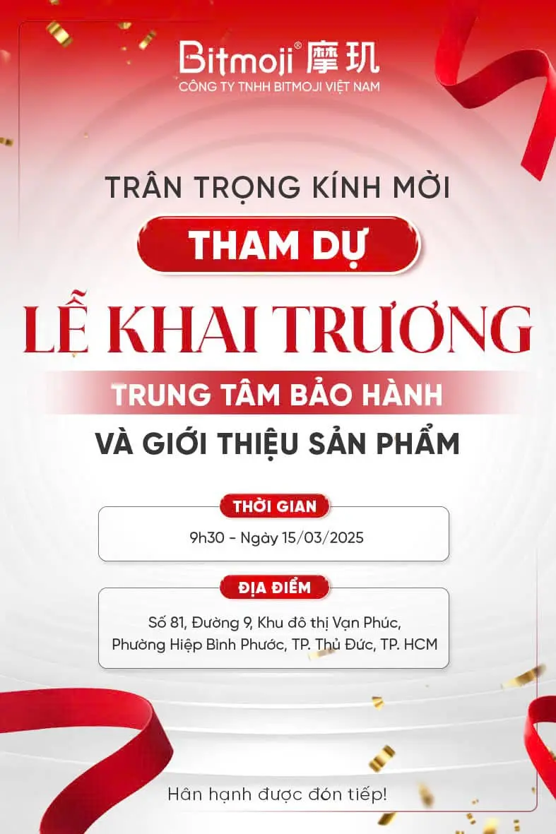 [GRAND OPENING] BITMOJI CHÍNH THỨC KHAI TRƯƠNG TRUNG TÂM BẢO HÀNH & TRƯNG BÀY SẢN PHẨM TẠI TP. HỒ CHÍ MINH